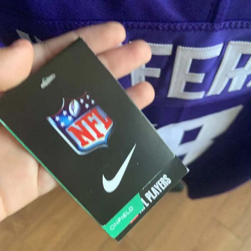 Nike Mens Minnesota Vikings Justin Jefferson #18 Purple Jersey - Picture 3 of 11